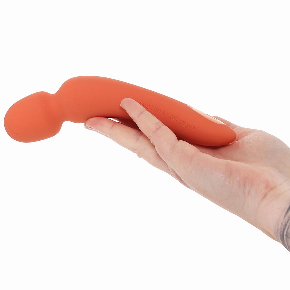 Dame Min External Wand Vibe in Papaya