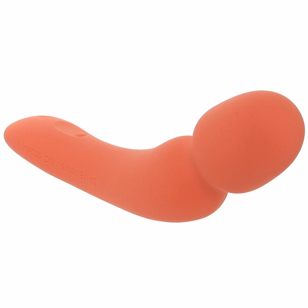 Dame Min External Wand Vibe in Papaya