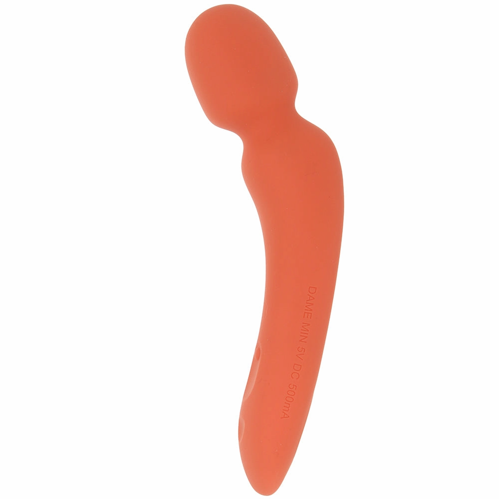 Dame Min External Wand Vibe in Papaya