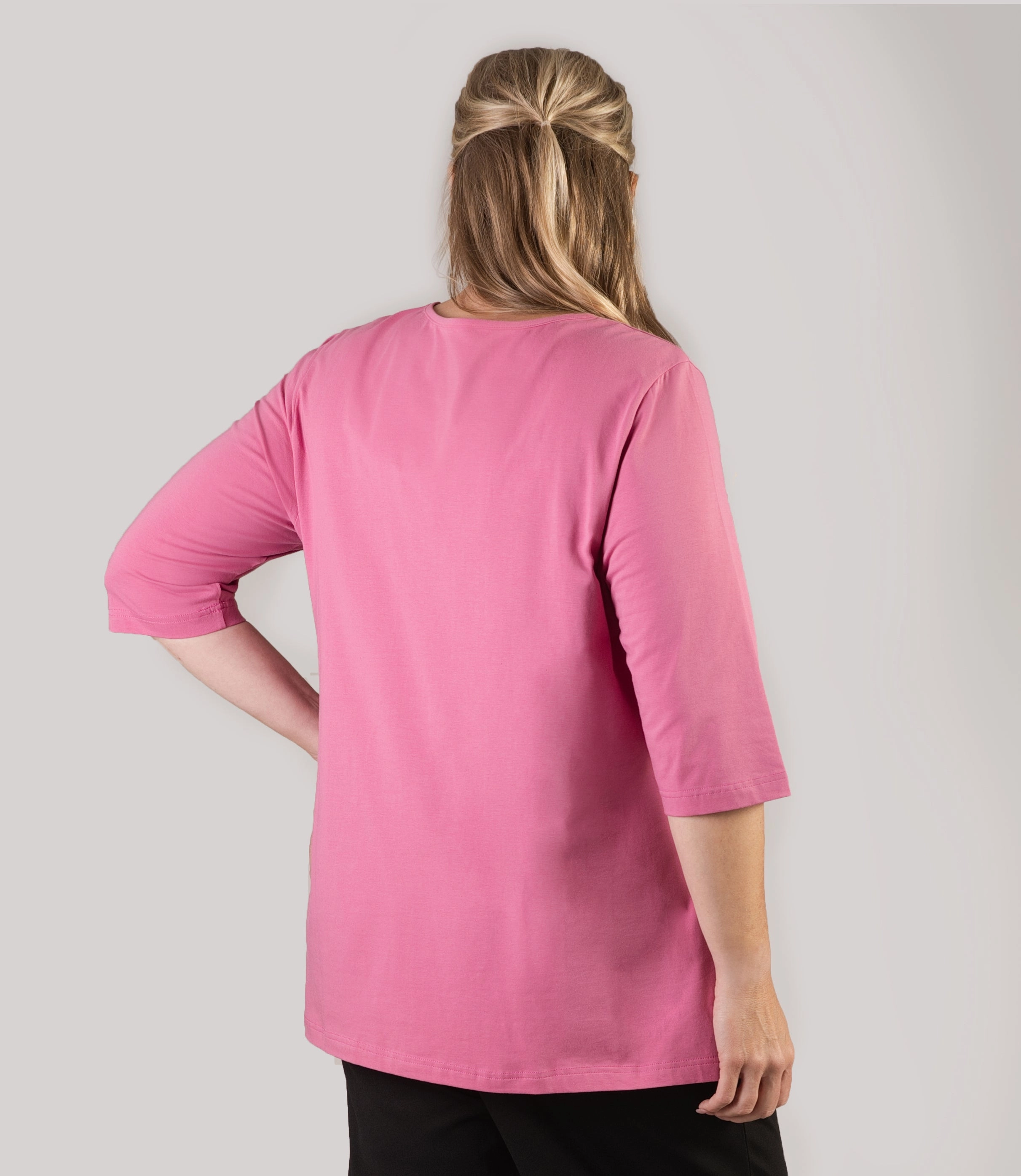 Designer Graphic 3/4 Sleeve V-Neck Tunic Royal Highness