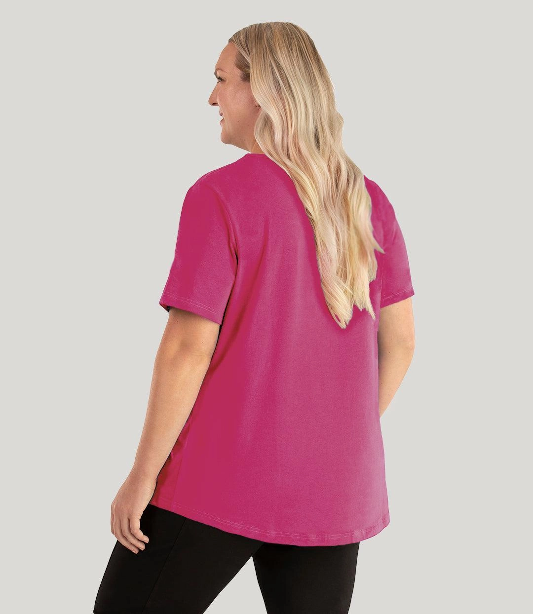 Designer Graphic Scoop Neck Top Dare to Dream