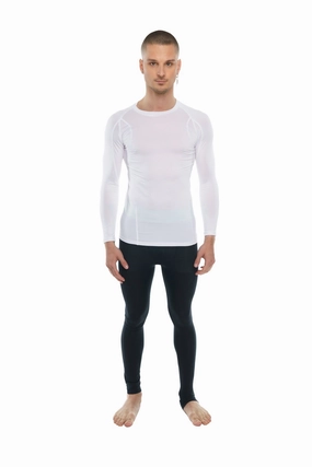 Designer Raglan Crew-Neck Tee - Long Sleeve (Arctic White)