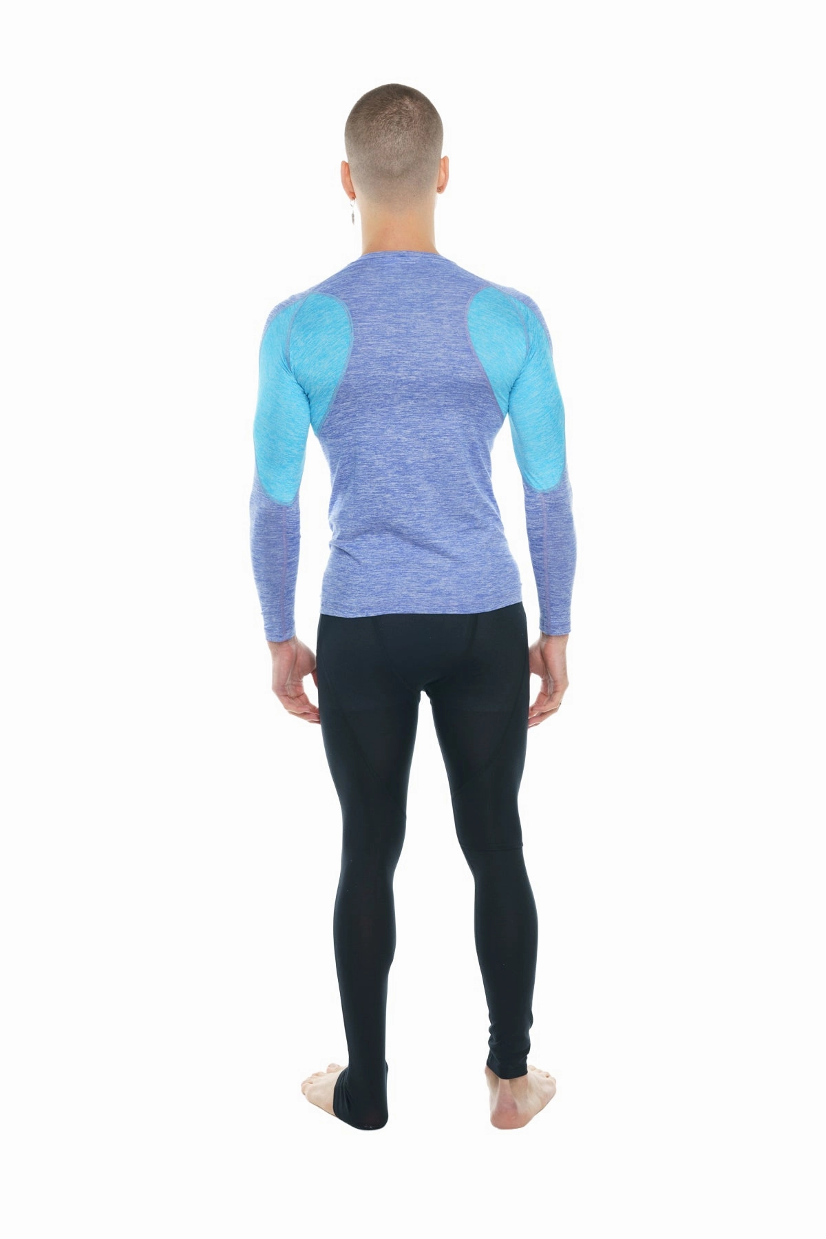 Designer Raglan Crew-Neck Tee - Long Sleeve (Lavender w/Coral Accent)