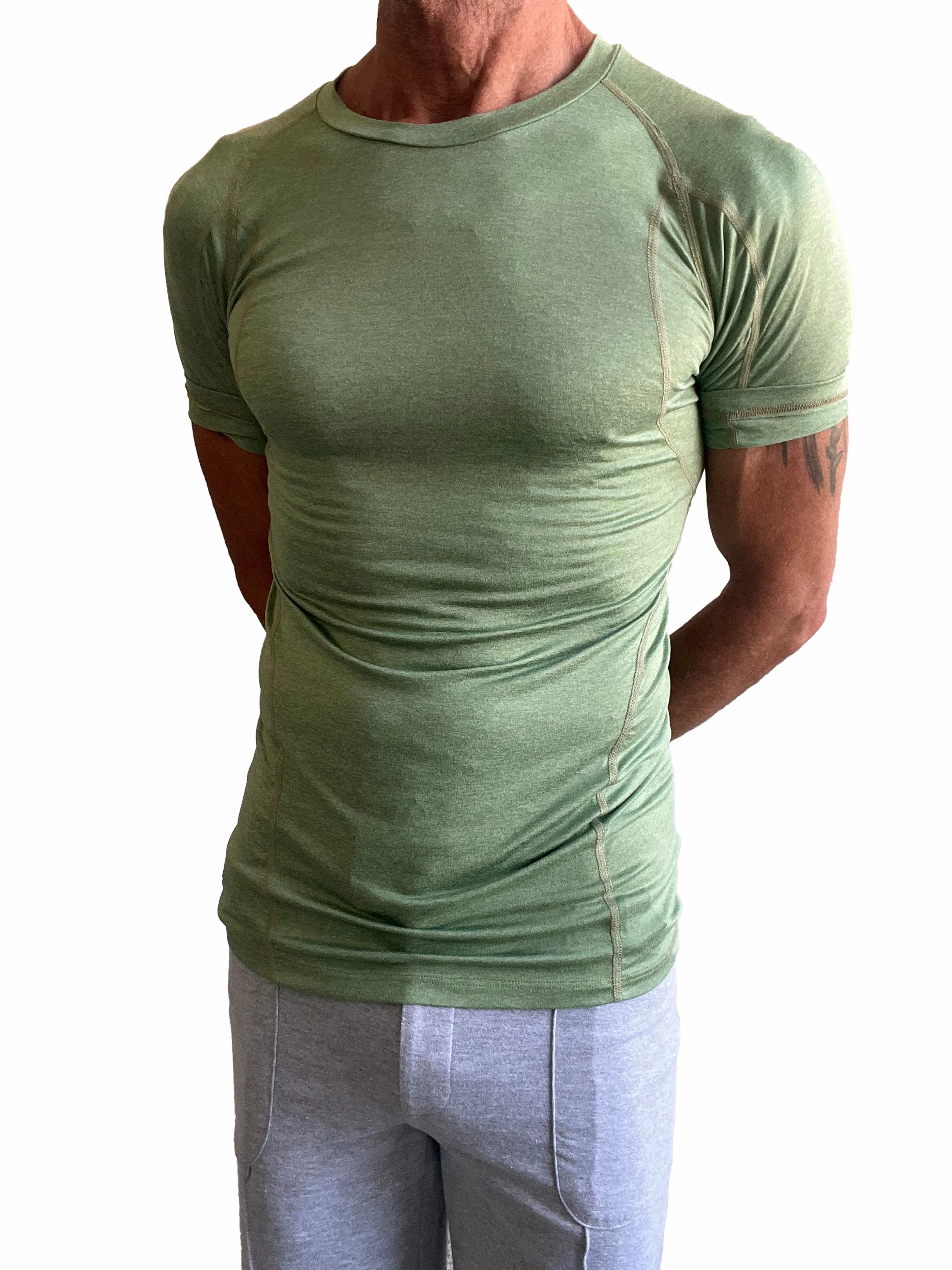 Designer Raglan Crew-Neck Tee (Sage Green)