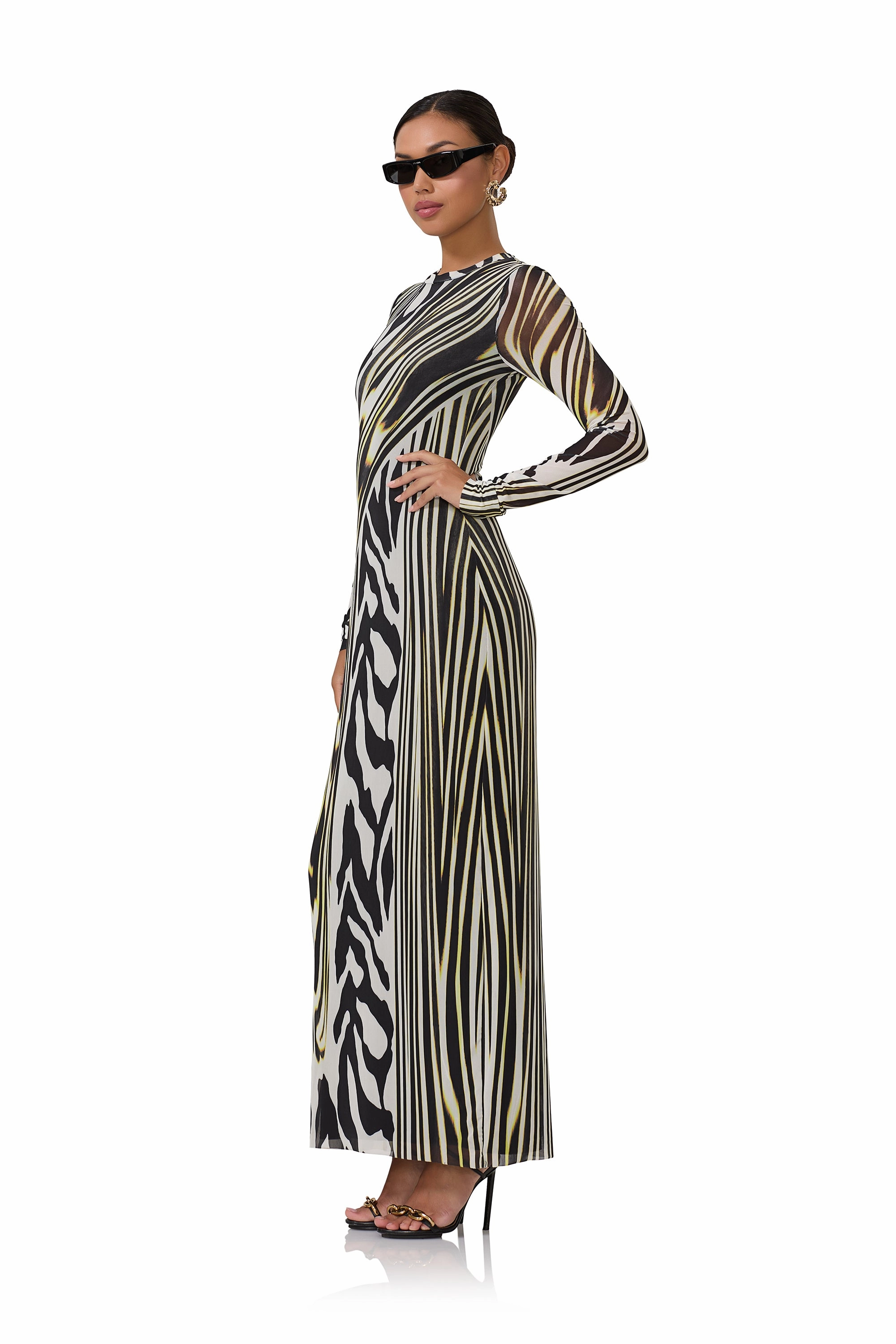 Didi Dress - Zebra Lime