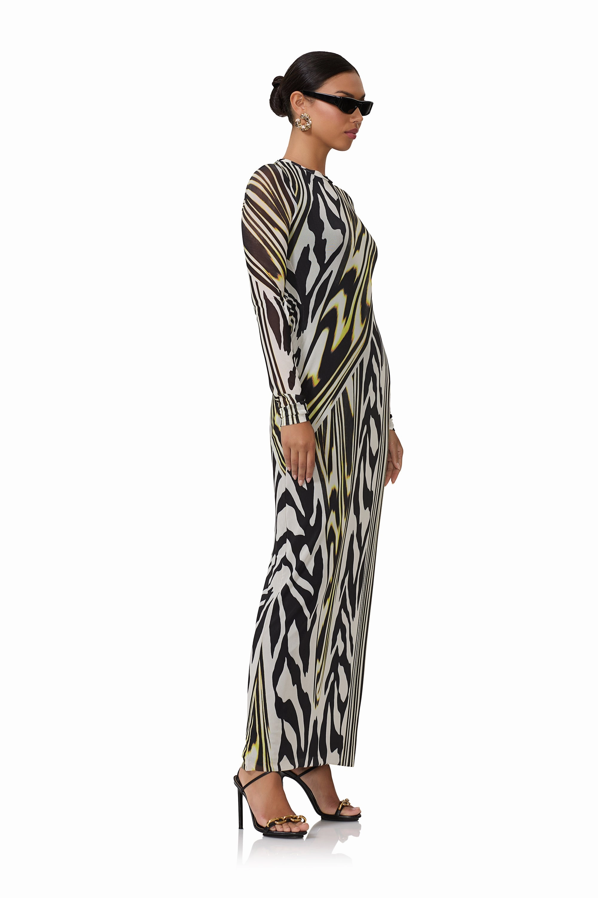 Didi Dress - Zebra Lime
