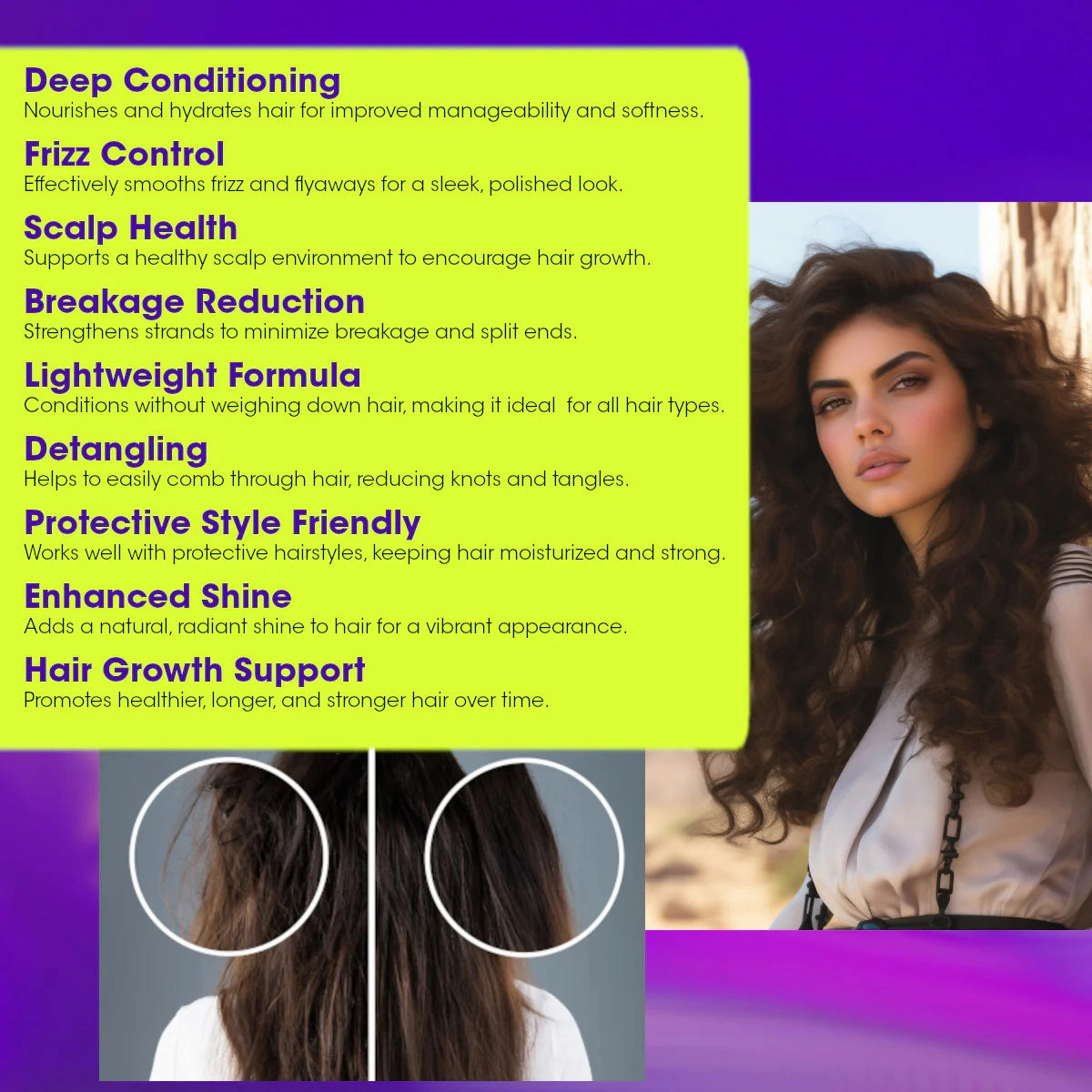 Difeel Root Repair & Growth Conditioning Leave-In Spray with Biotin & Rosemary Oil - 8 oz