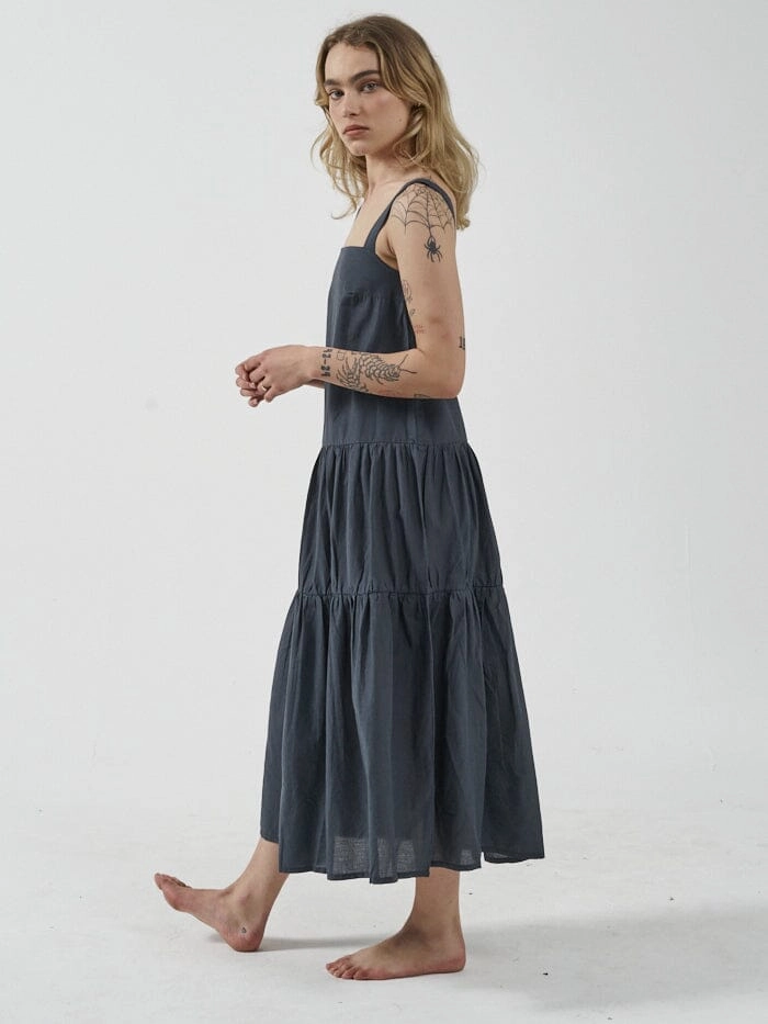 Division Mid Length Dress - Petrol