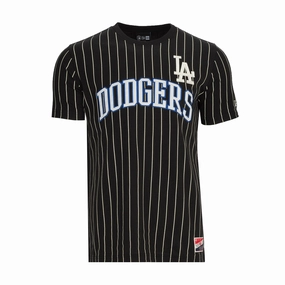 Dodgers Chrome Pinstripe Tee - Mens