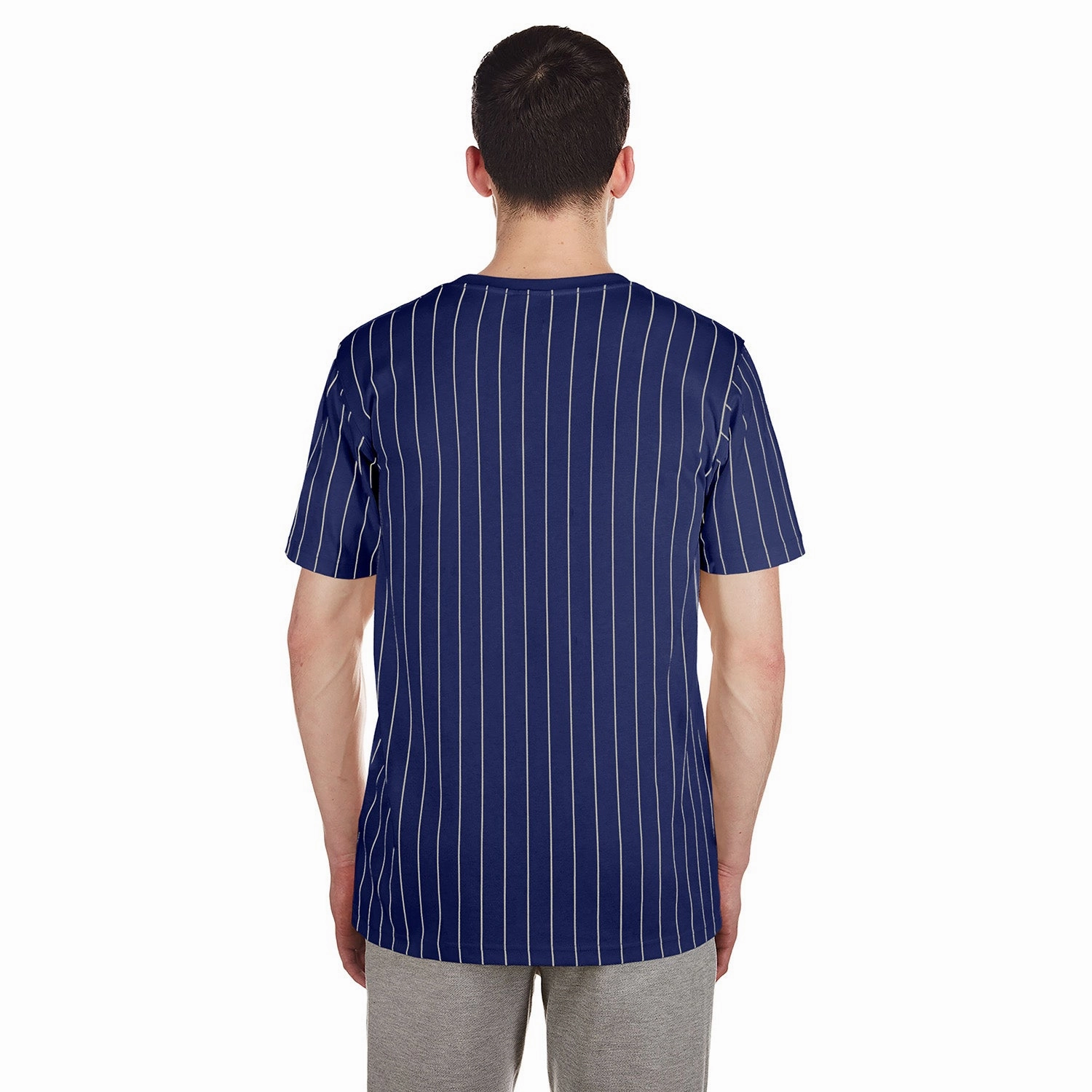 Dodgers Chrome Pinstripe Tee - Mens