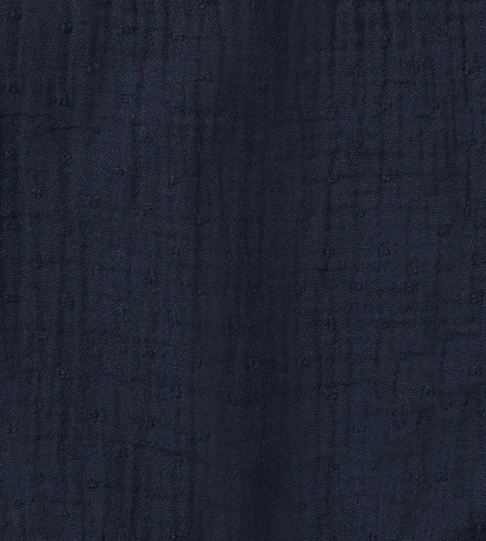 Dotted Muslin Romper - Midnight