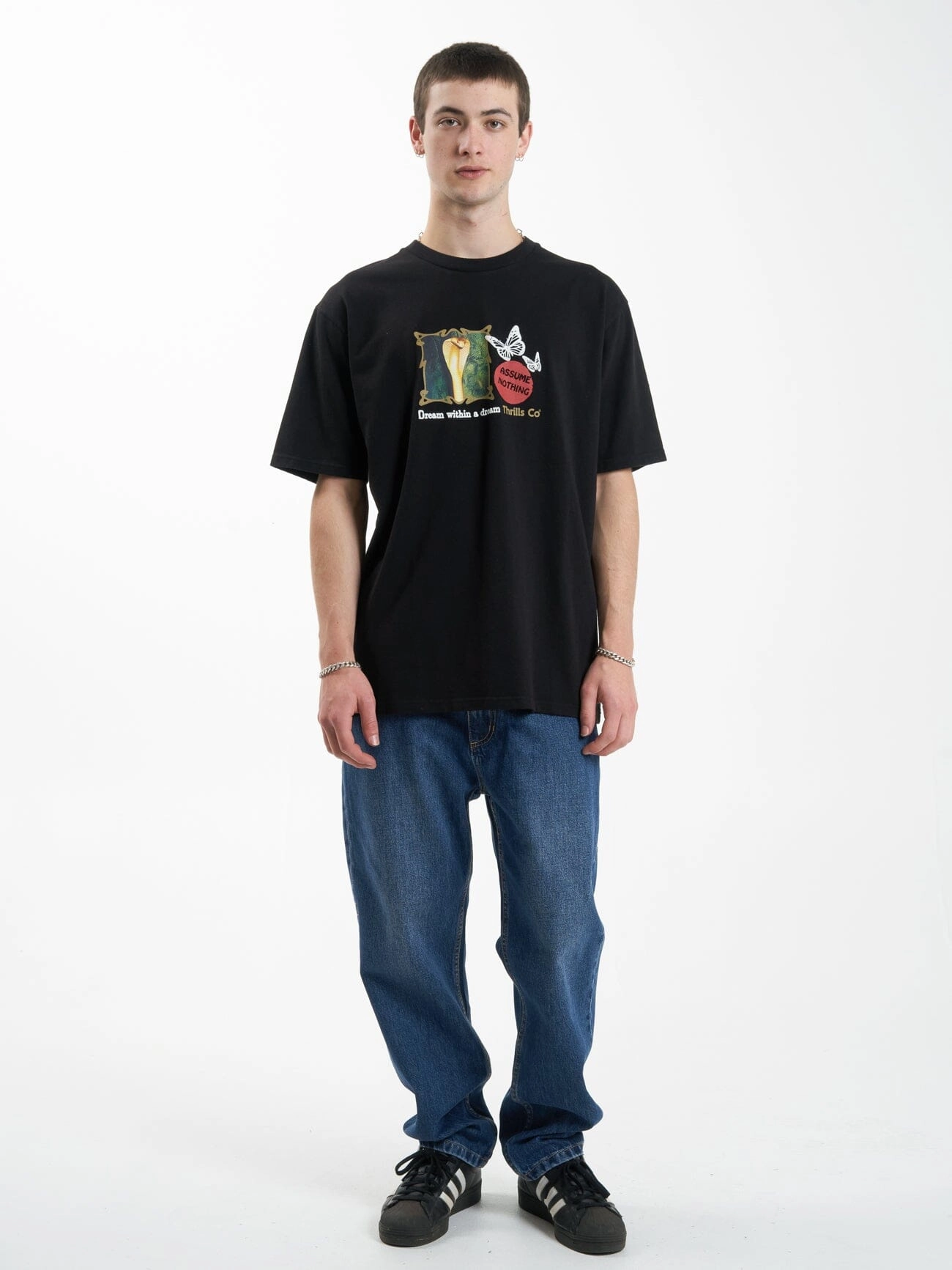 Dream Within a Dream  Oversize Fit Tee - Black