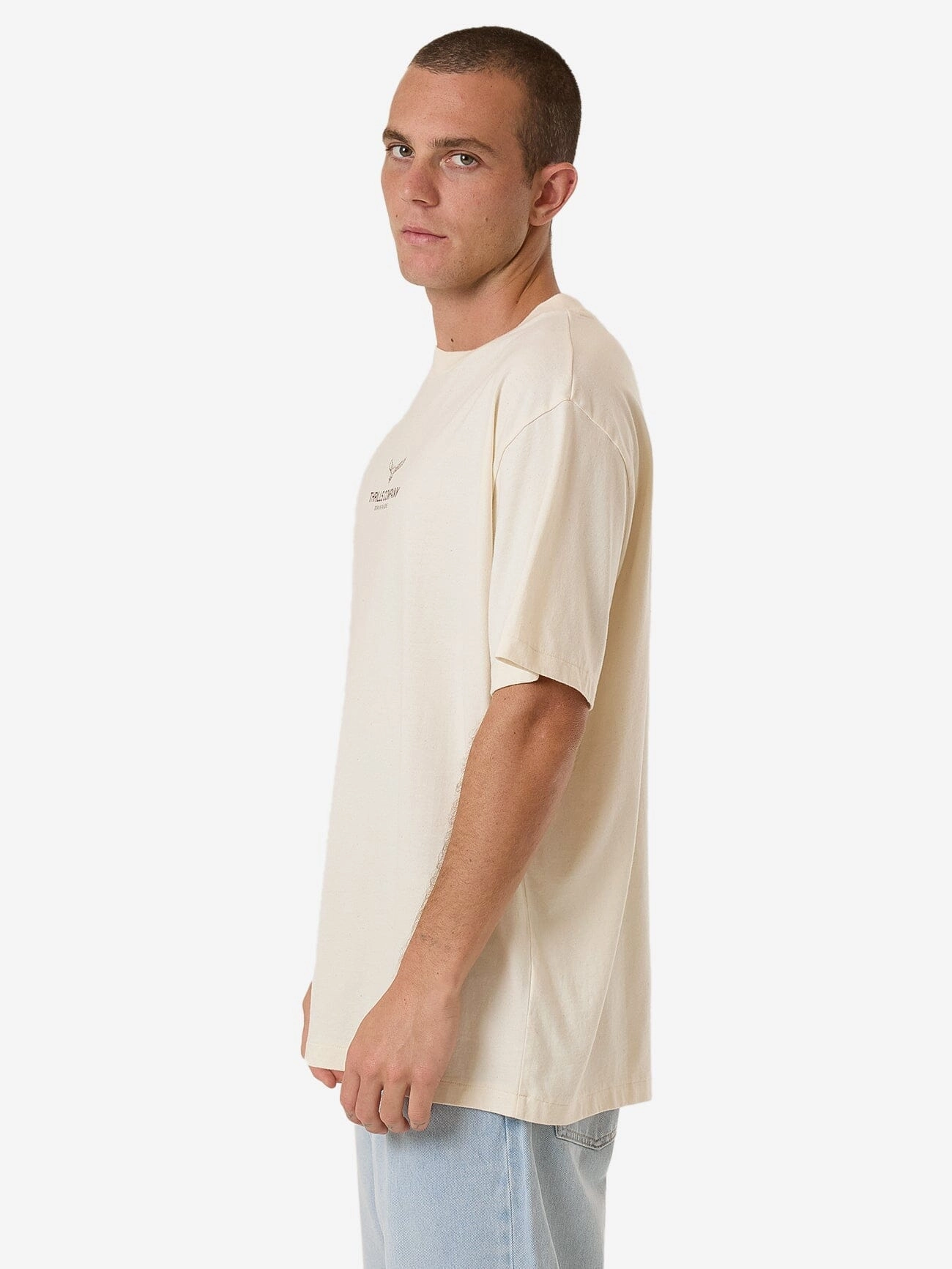 Emblem Merch Fit Tee - Unbleached