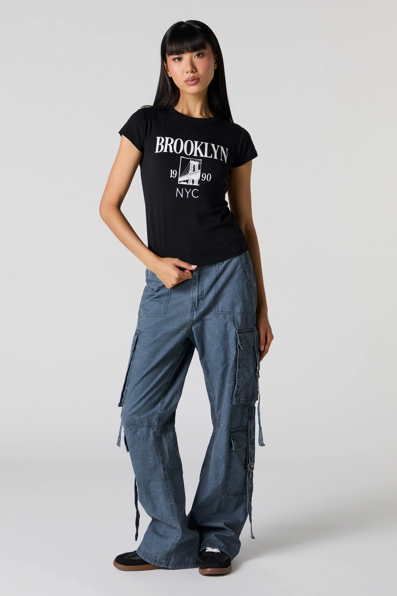 Embroidered Fitted T-Shirt