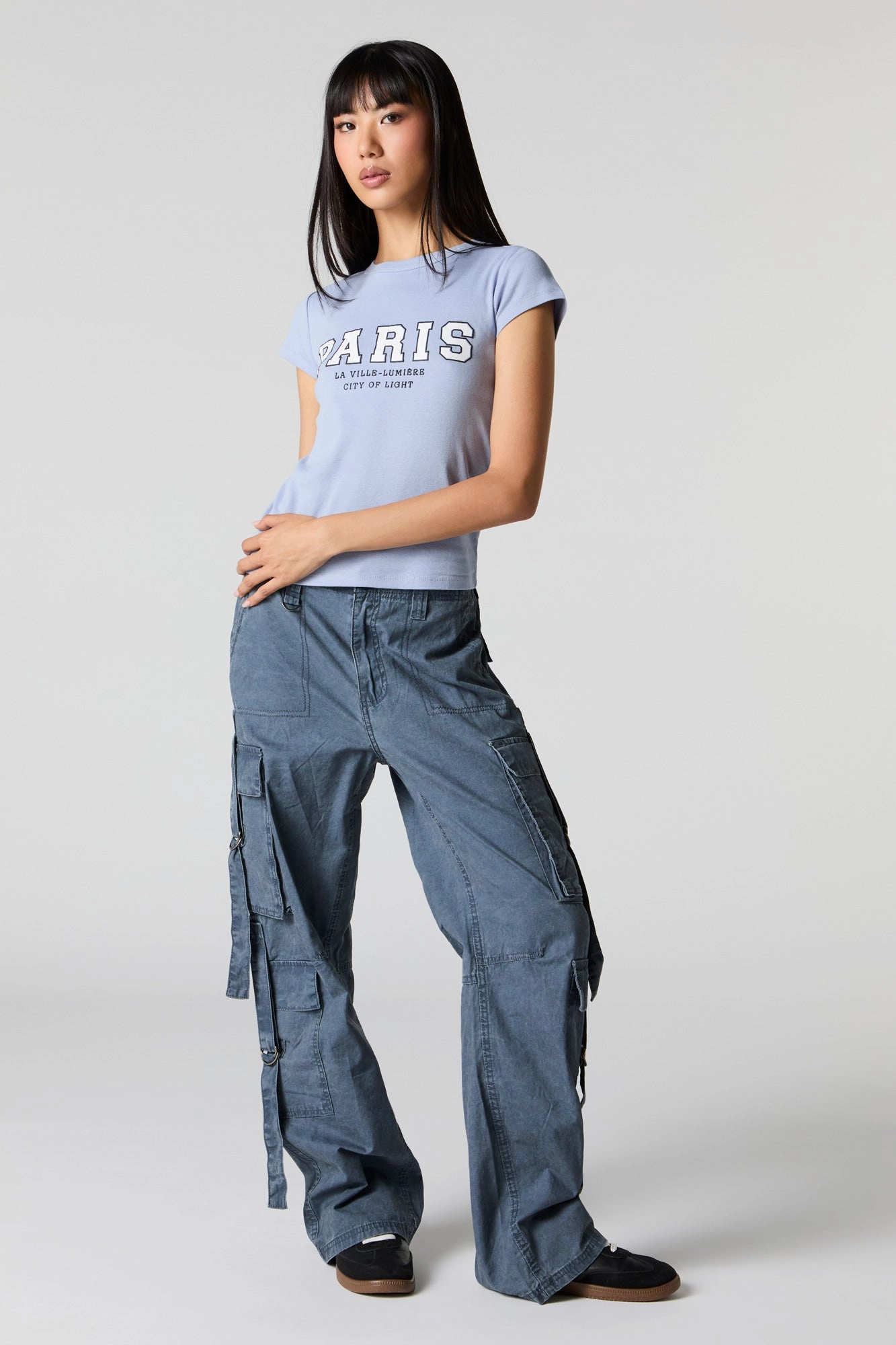 Embroidered Fitted T-Shirt