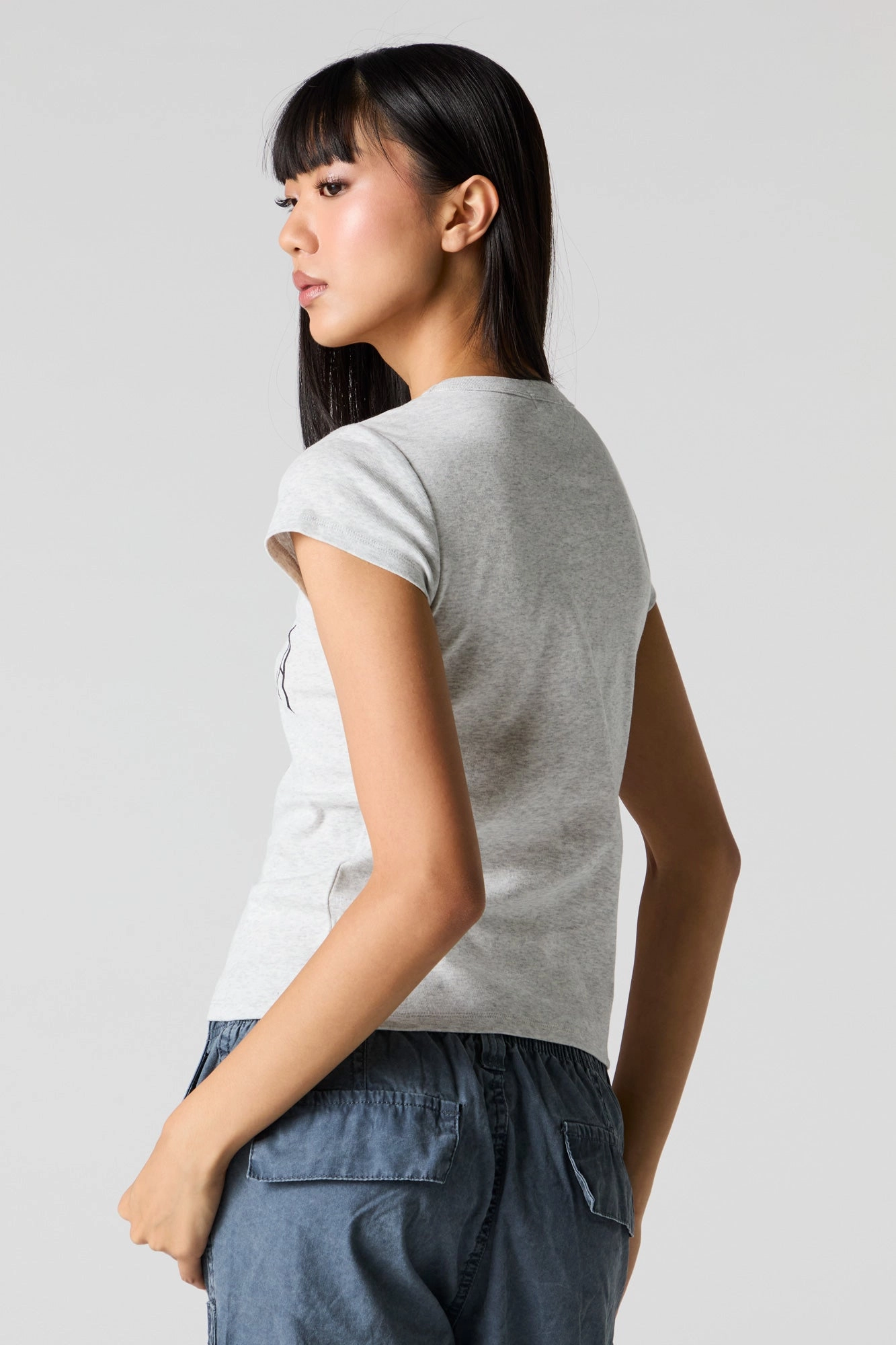 Embroidered Fitted T-Shirt