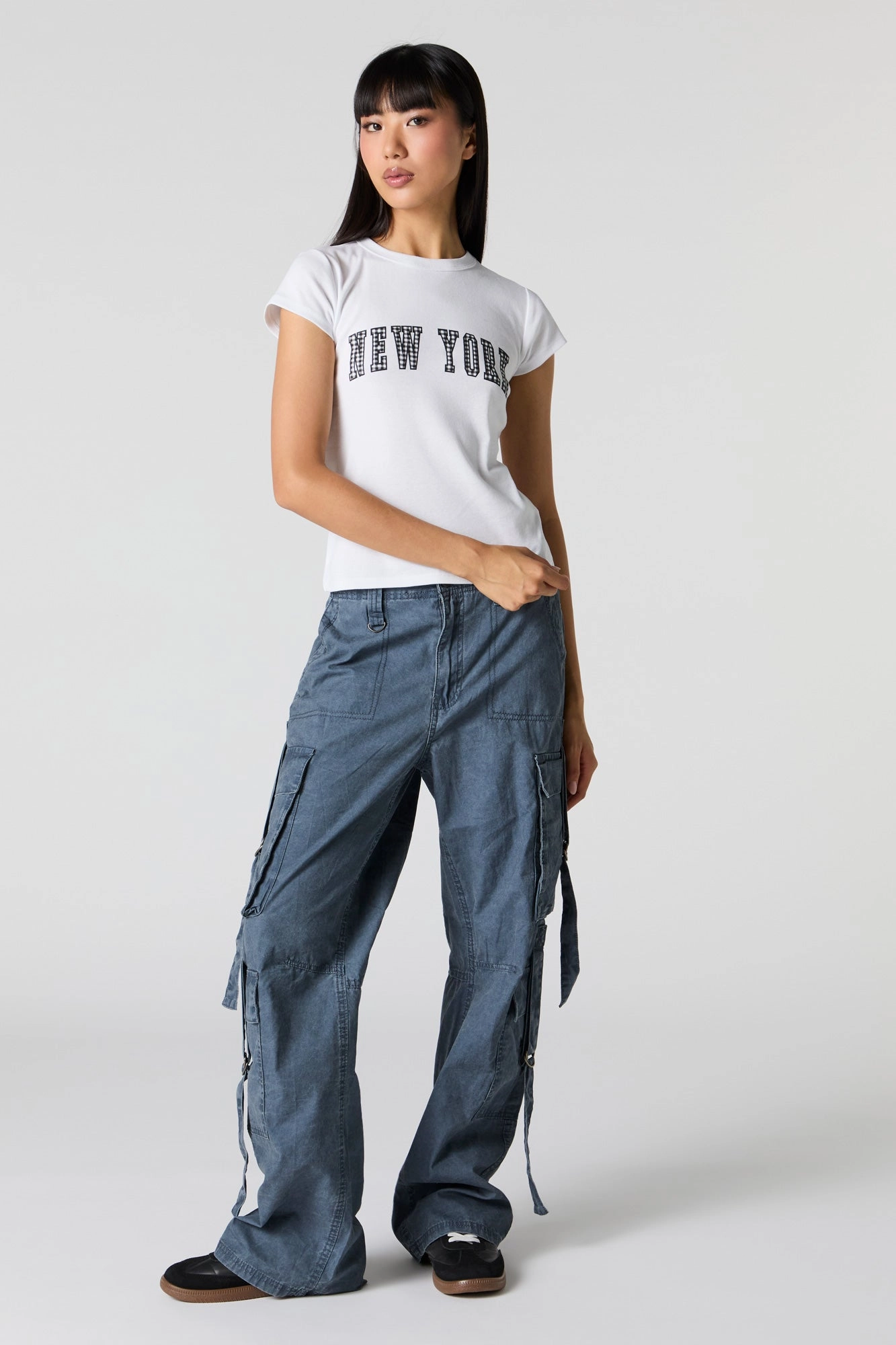 Embroidered Fitted T-Shirt