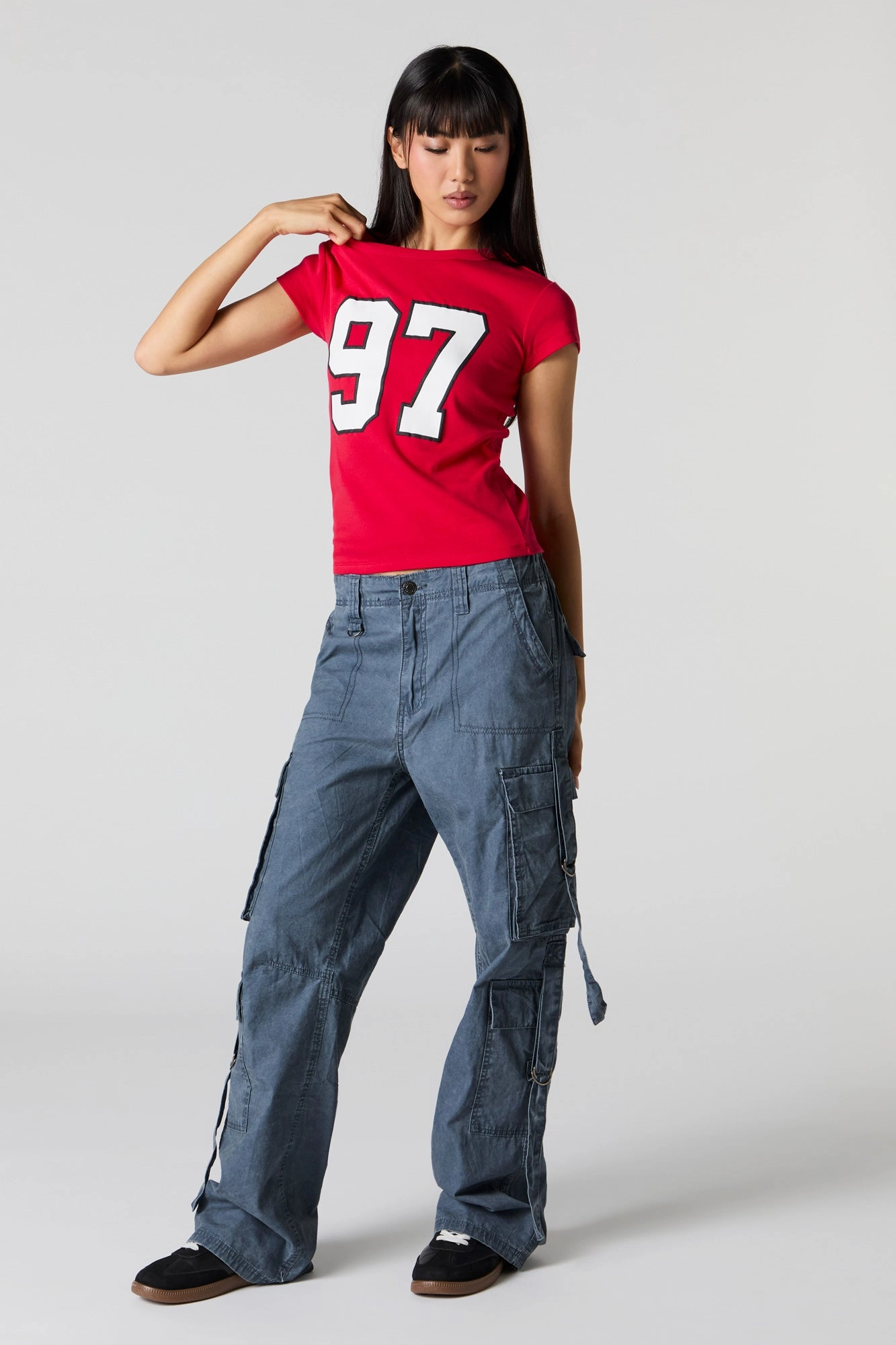 Embroidered Fitted T-Shirt