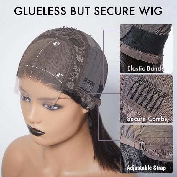 Exclusive Discount | Luvme Hair Beginner Friendly Glueless Silky Blunt Cut 4x4 Closure Bob Wig | Upgraded 2.0