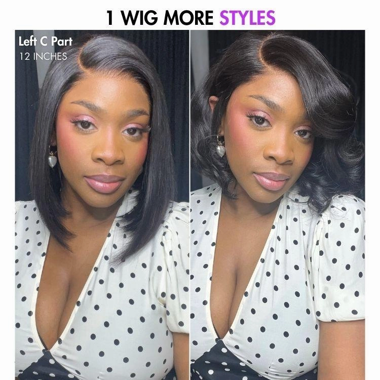 Exclusive Sale | Luvme Hair PartingMax Glueless Wig Silky Blunt Bob Cut 7x6 Closure HD Lace Wig Breathable Cap