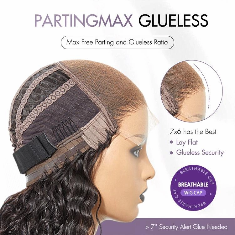 Exclusive Sale | Luvme Hair PartingMax Glueless Wig Silky Blunt Bob Cut 7x6 Closure HD Lace Wig Breathable Cap