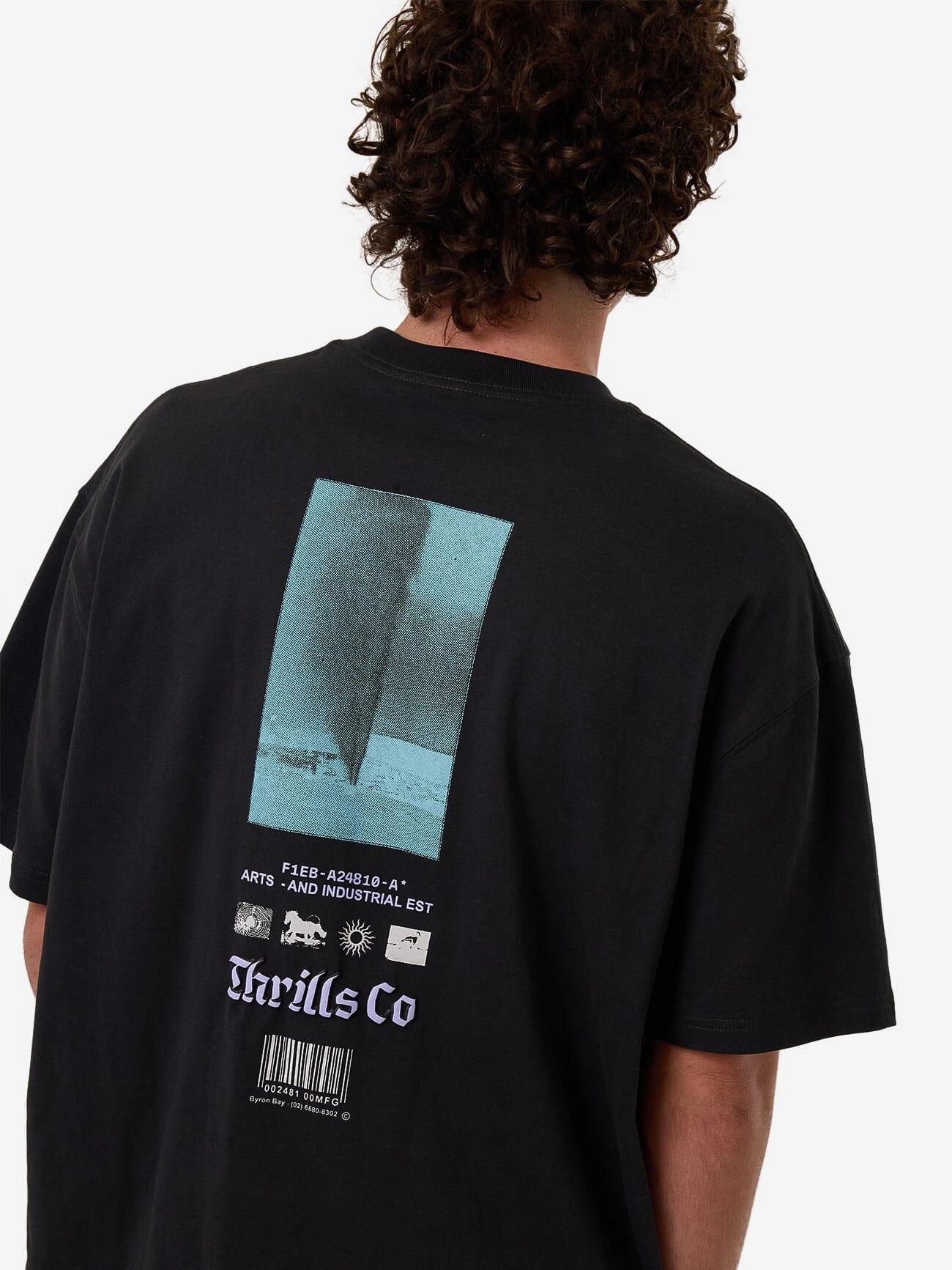 Filter Box Fit Oversize Tee - Faded Black