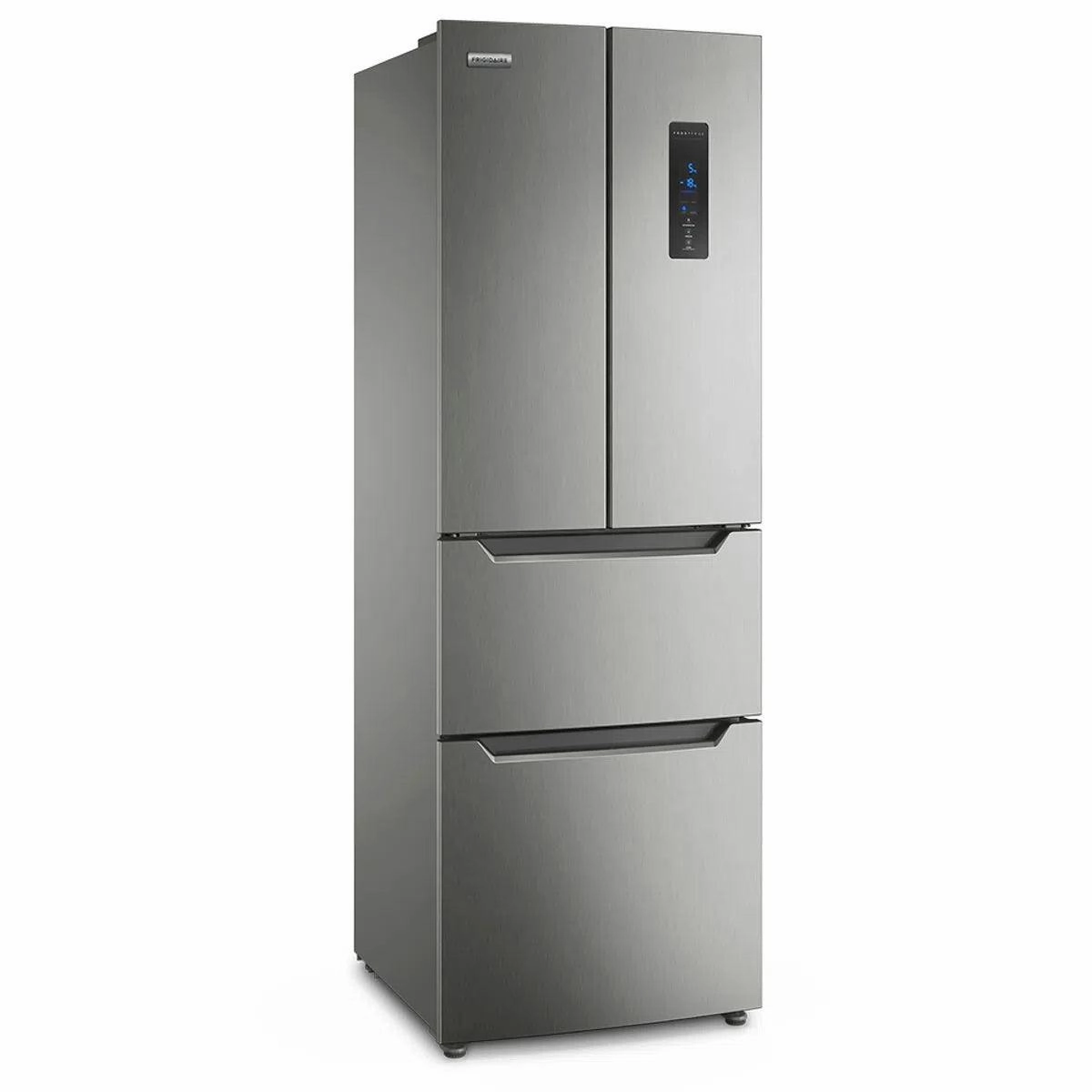 Frigidaire 11.6 Cu. Ft. 4 Doors Top-Freezer Refrigerator, Brushed Steel