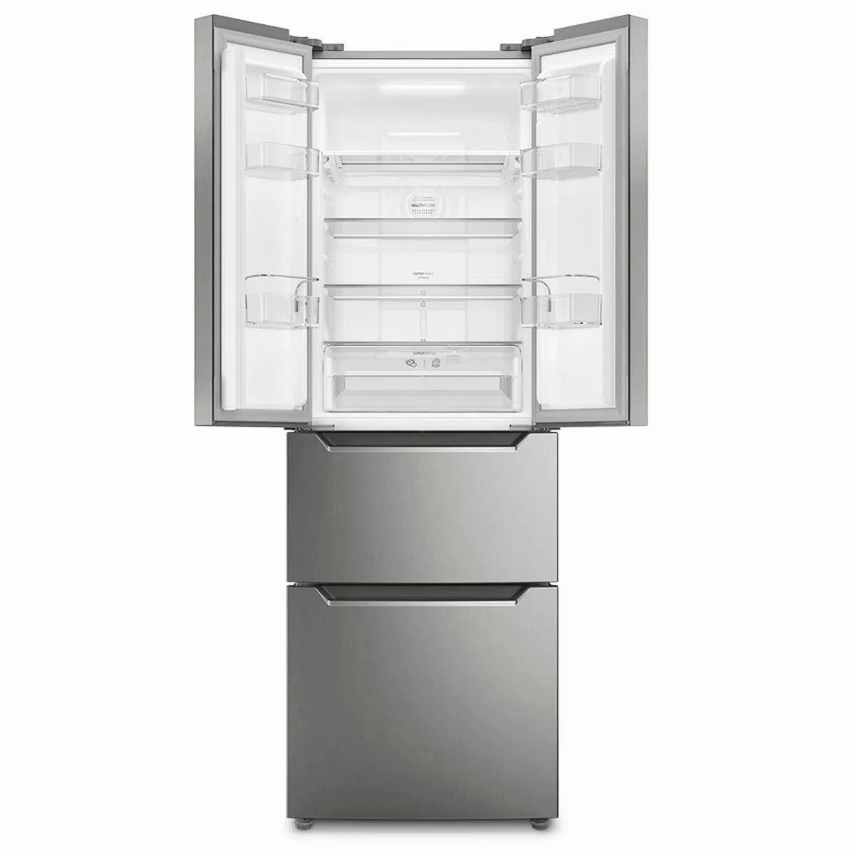 Frigidaire 11.6 Cu. Ft. 4 Doors Top-Freezer Refrigerator, Brushed Steel