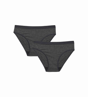 Girl's Dark Chiné Microfibre Panties Dim Micro
