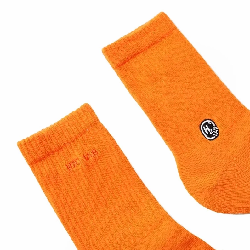 H2O  Orange  - Crew Socks [20SS01-OG]