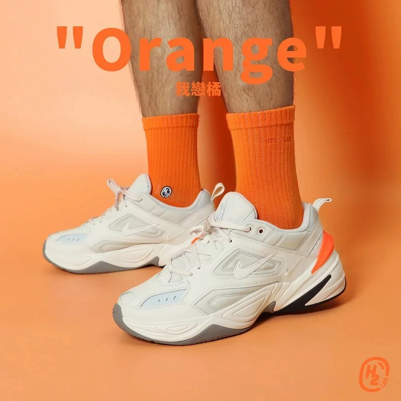 H2O  Orange  - Crew Socks [20SS01-OG]