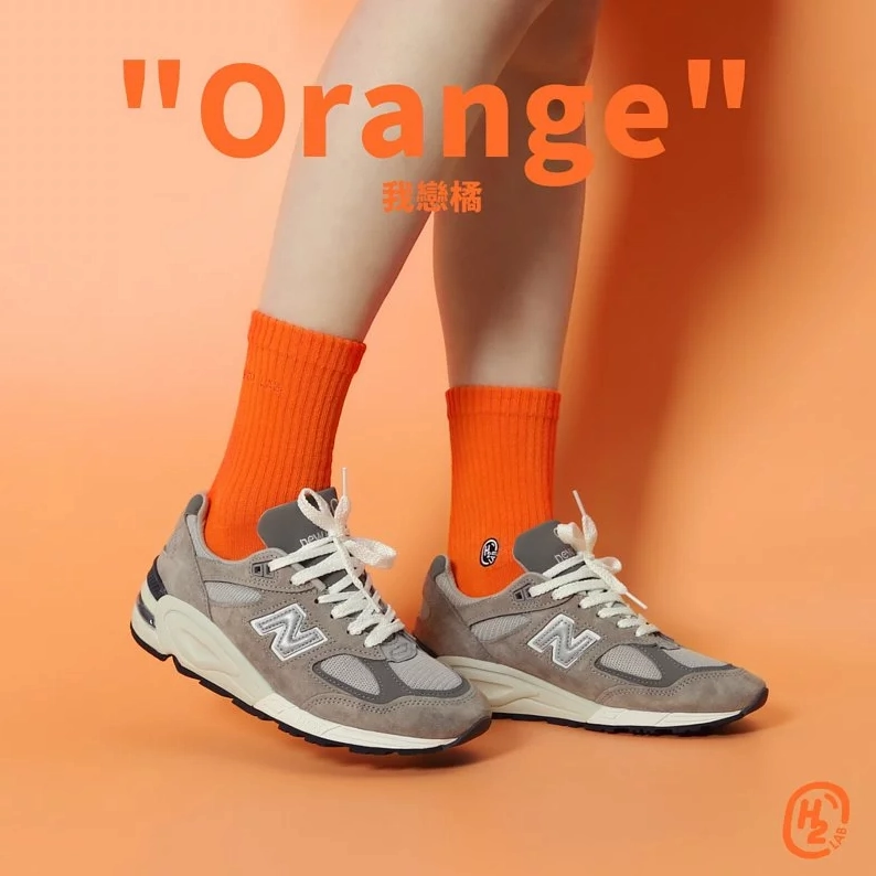 H2O  Orange  - Crew Socks [20SS01-OG]