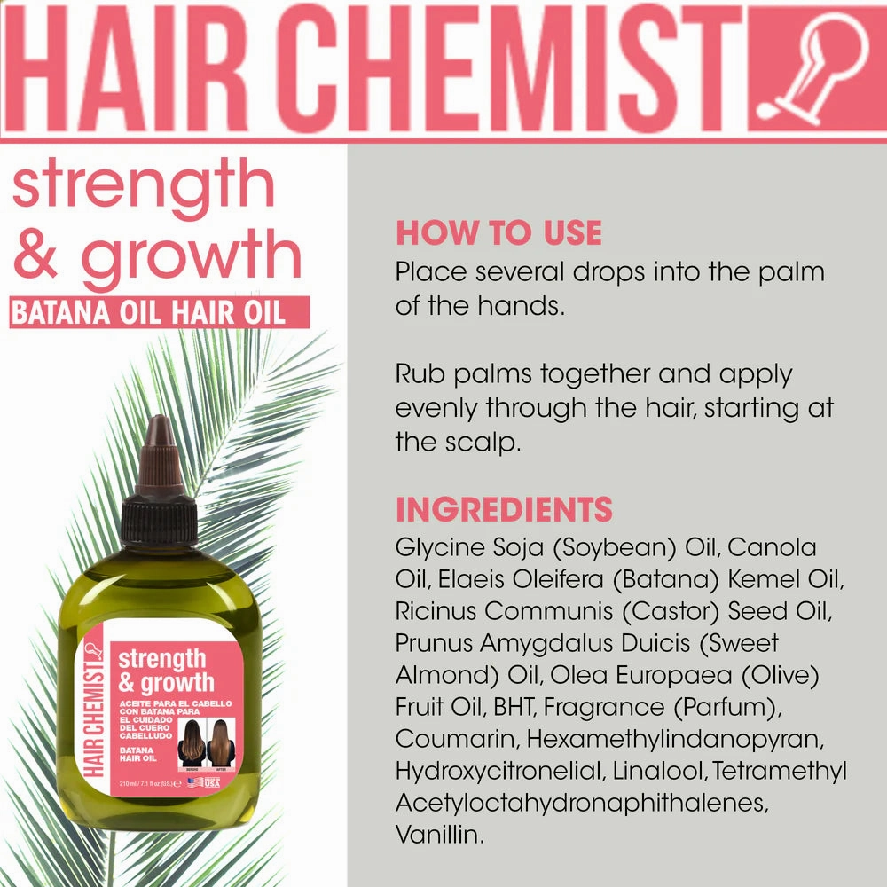 Hair Chemist Strength & Growth Batana Hair Oil - 7.1 oz