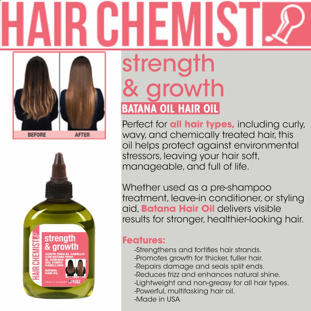 Hair Chemist Strength & Growth Batana Hair Oil - 7.1 oz