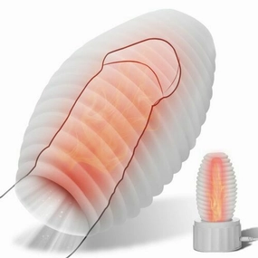 Heating Masturbator Vacuum Suction Spiral Male Stroker