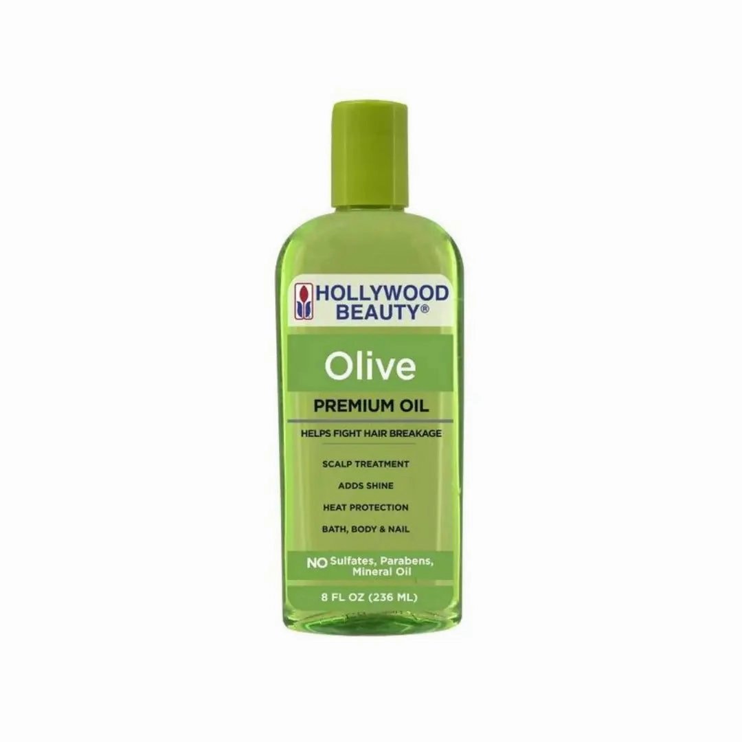 Hollywood Beauty Olive Premium Oil - Helps Fight Hair Breakage - 8 oz