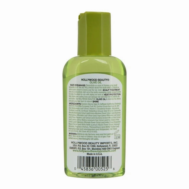 Hollywood Beauty Olive Premium Oil - Helps Fight Hair Breakage - 8 oz