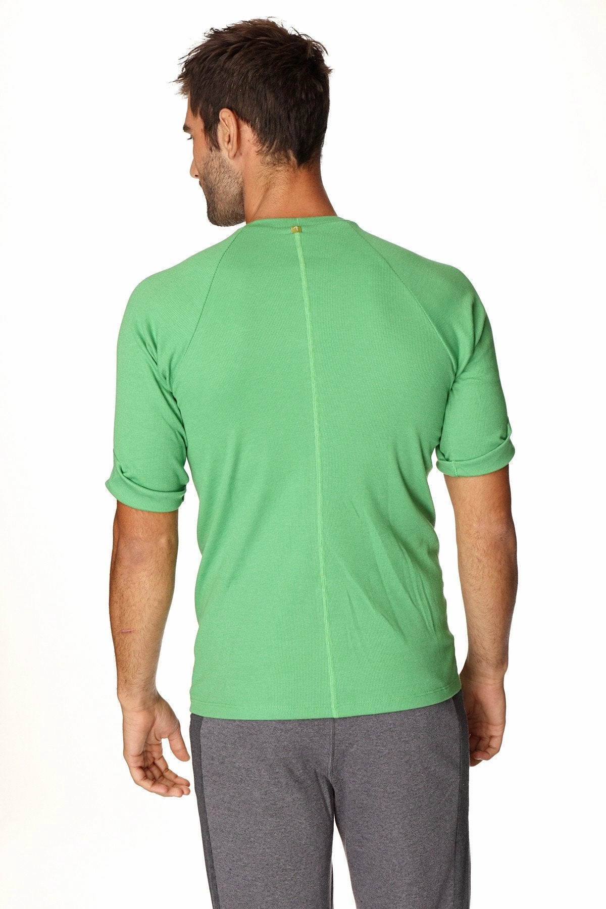 Hybrid CREW Neck Raglan Tee (Bamboo Green)