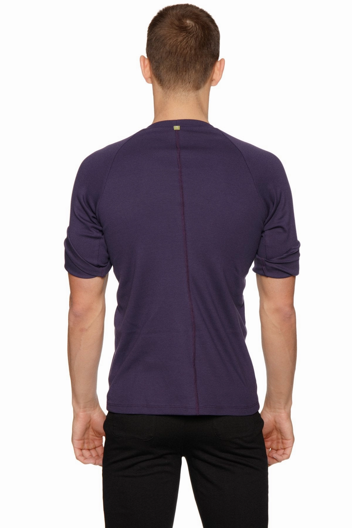 Hybrid Crew Neck Raglan Tee (Eggplant)