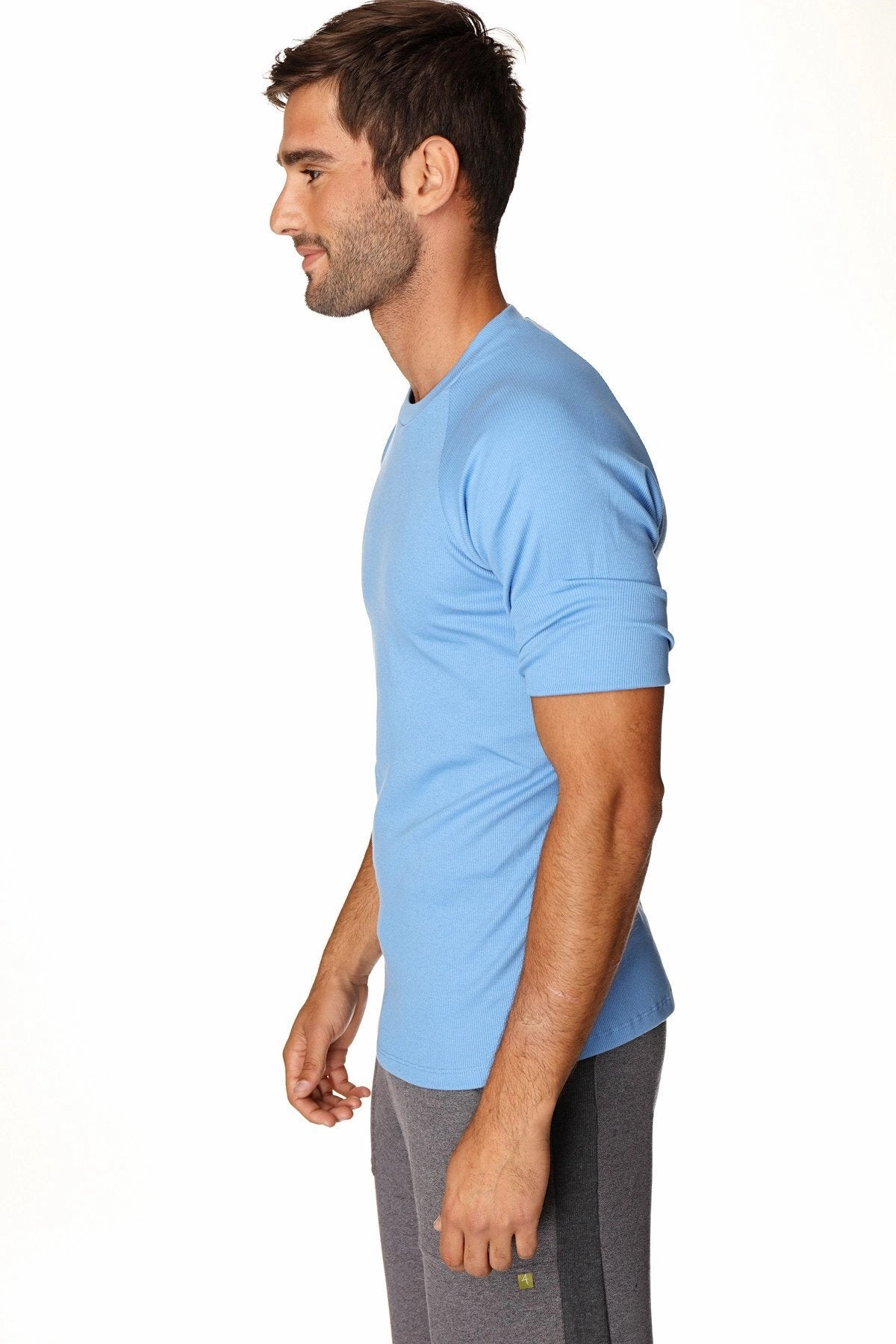 Hybrid Crew Neck Raglan Tee (Ice Blue)