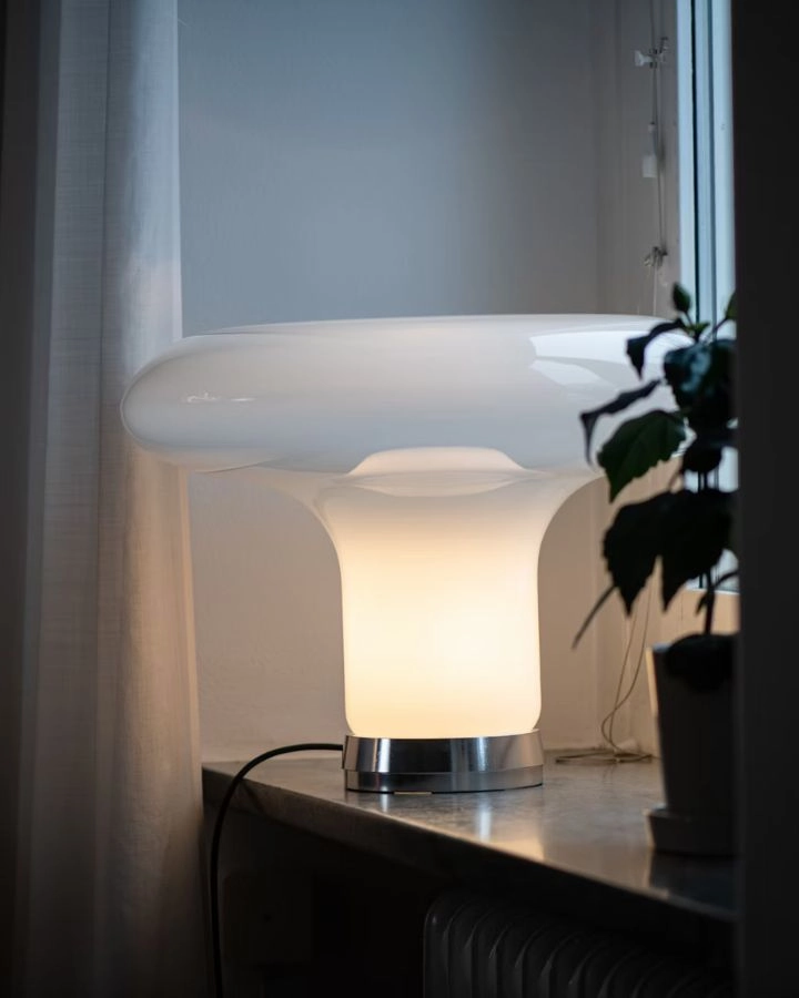 Italian Blown Glass Table Lamp | Lesbo