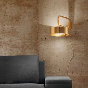 Italian Brushed Gold Wall Light