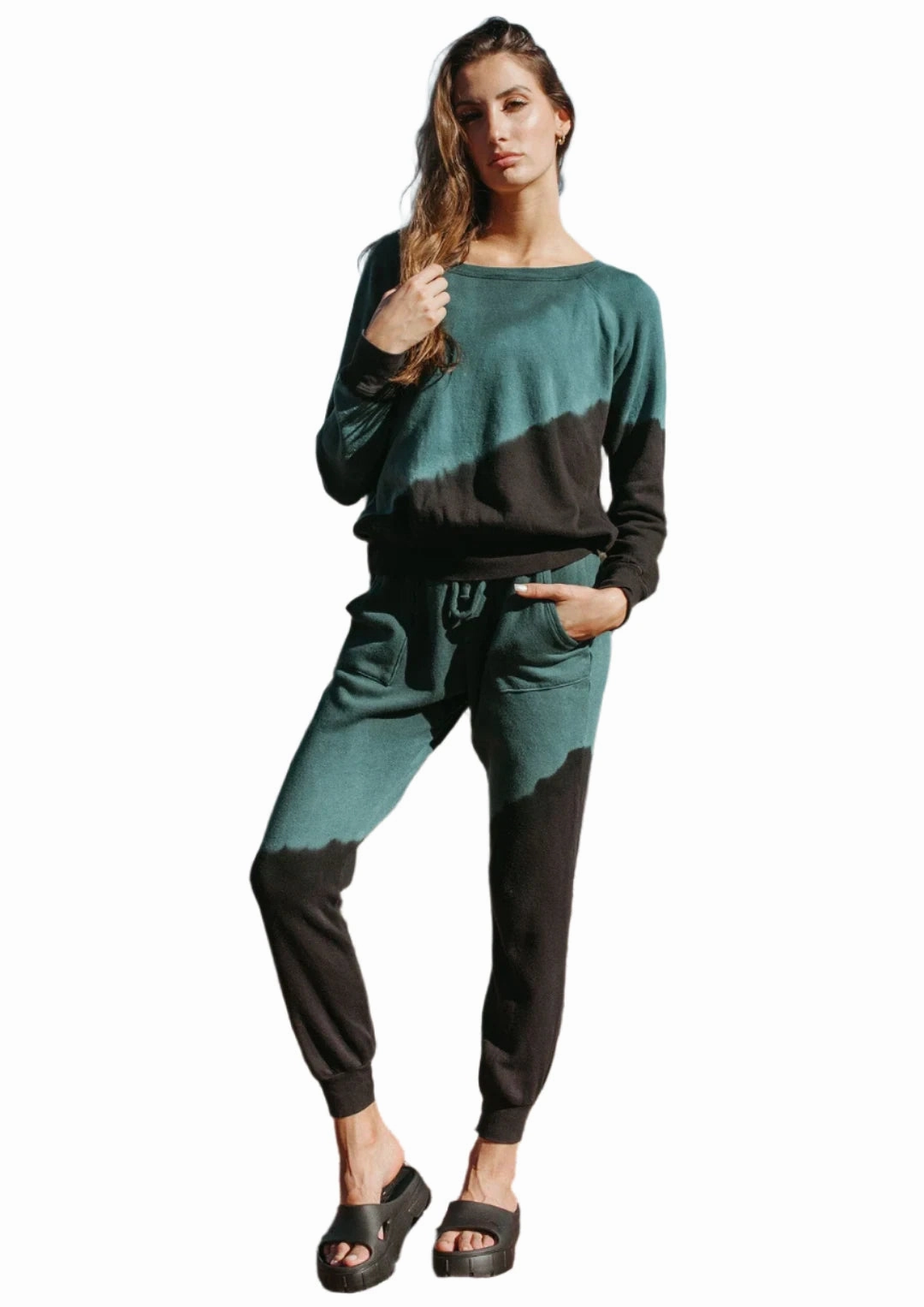 Jala Pocket Jogger Teal Tie Dye