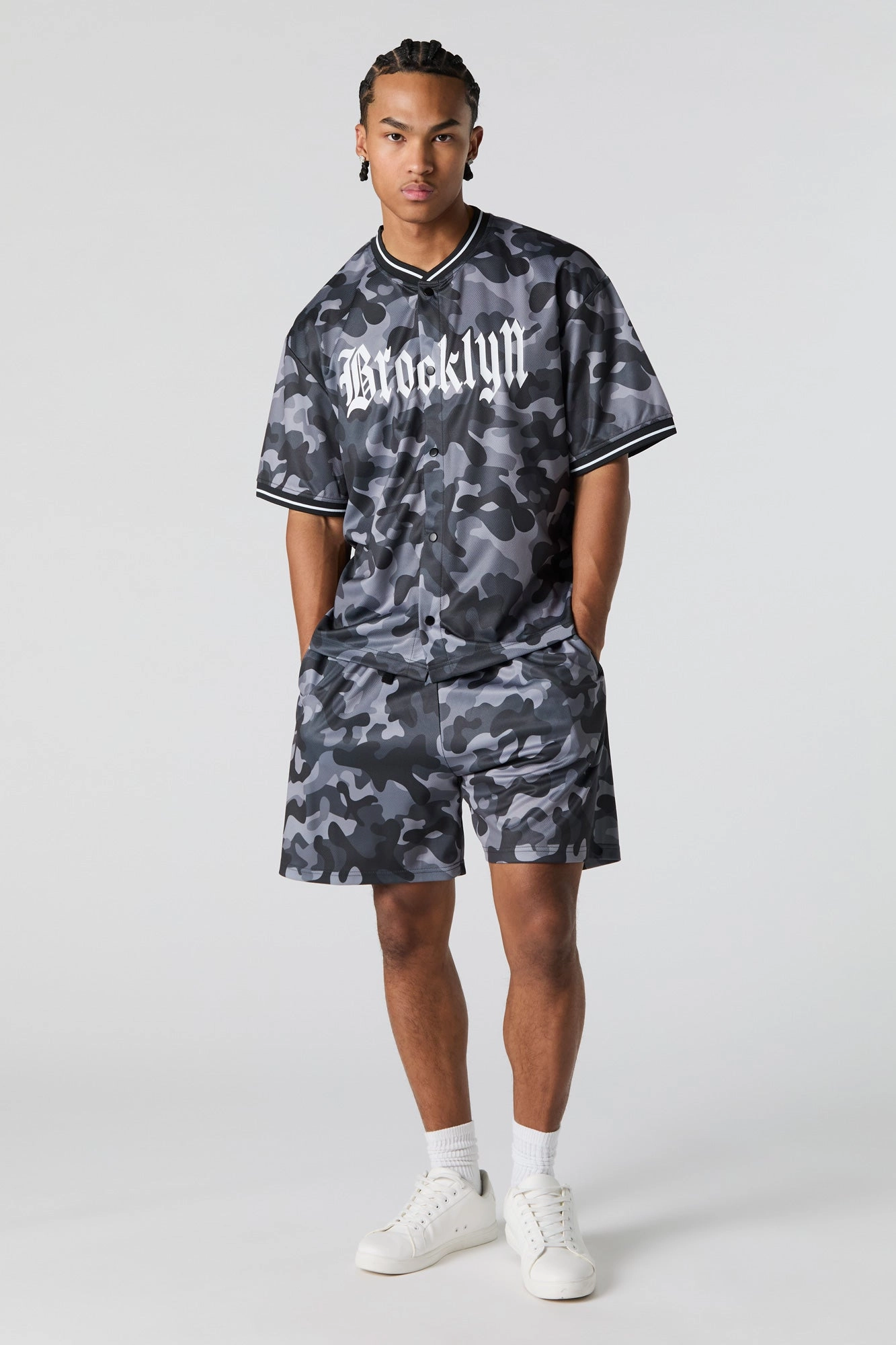 Jersey en filet imprimé
