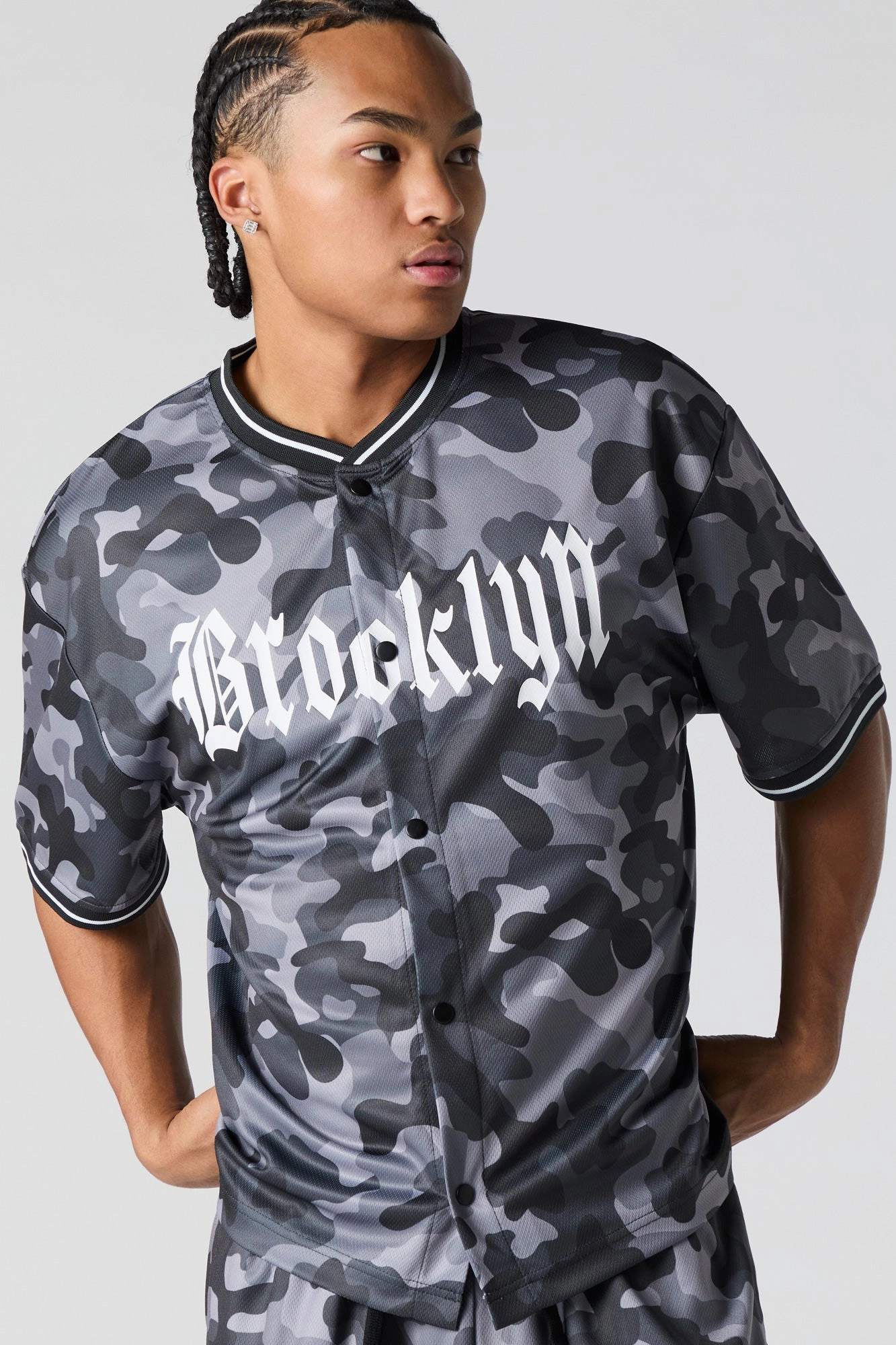 Jersey en filet imprimé