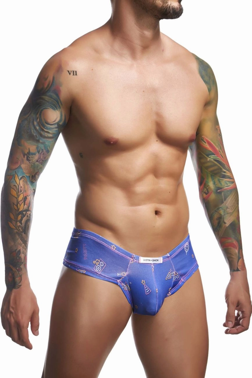 JUSTIN SIMON XSJ22 Cheek Briefs Color Party