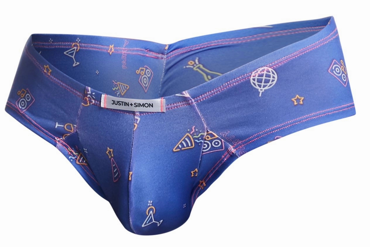 JUSTIN SIMON XSJ22 Cheek Briefs Color Party