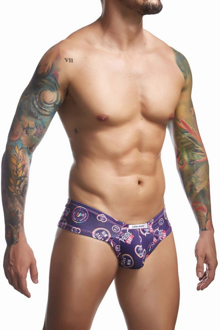 JUSTIN SIMON XSJ22 Cheek Briefs Color Pride