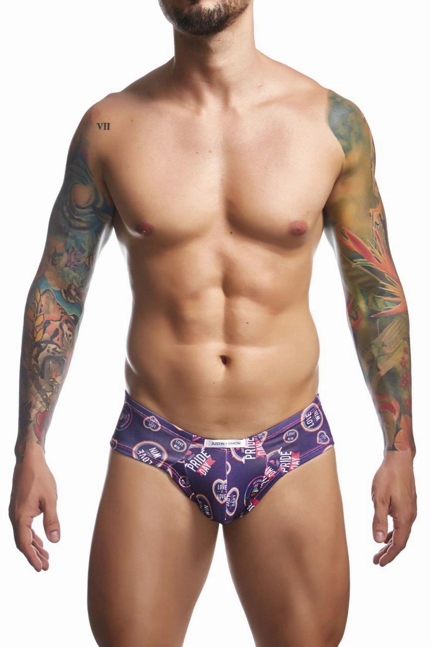 JUSTIN SIMON XSJ22 Cheek Briefs Color Pride