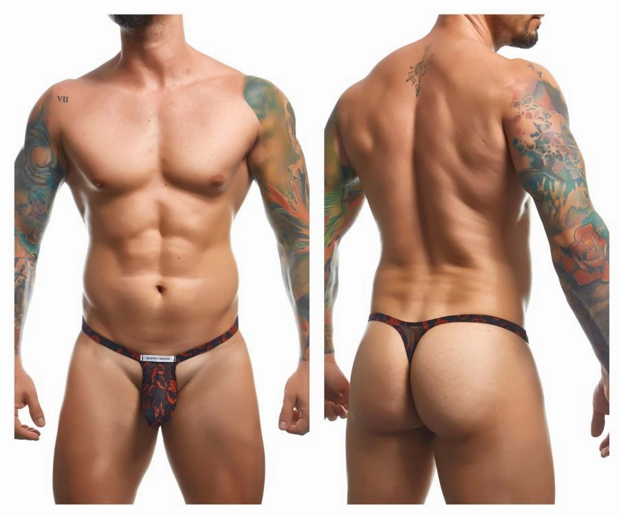 JUSTIN SIMON XSJBU02 Bulge Thongs Color Lips